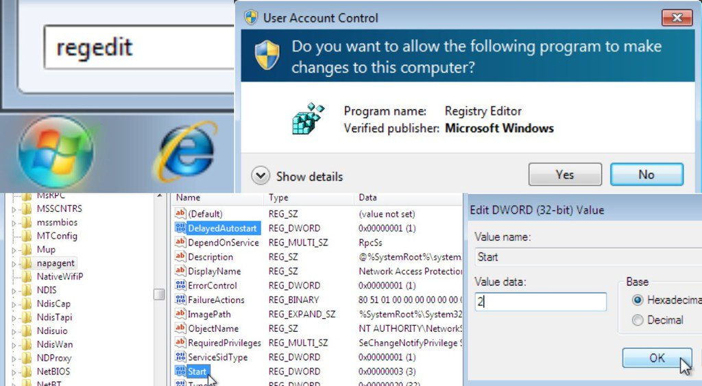How to Start/Stop Network Access Protection Agent Service Action1